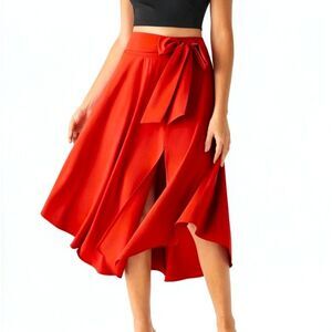 HALARA Breezeful™ Built in Shorts Flowy Quick Dry Midi Skirt, LARGE